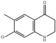 7-chloro-6-methyl-2,3-dihydroquinolin-4(1H)-one 化学構造式