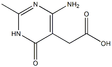 2-(4-amino-2-methyl-6-oxo-1,6-dihydropyrimidin-5-yl)acetic acid Structure