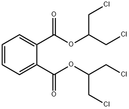 1,2-双[2-氯-1-(氯甲基)乙基]邻苯二甲酸酯 结构式
