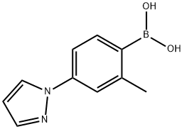 2-甲基-4-(吡唑-1-基)苯基硼酸,858523-47-4,结构式