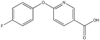 6-(4-fluorophenoxy)nicotinic acid Struktur