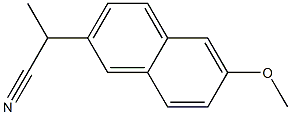 2-(6-methoxynaphthalen-2-yl)propanenitrile 化学構造式