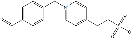 Pyridinium, 1-[(4-ethenylphenyl)methyl]-4-(2-sulfoethyl)-, inner salt Structure