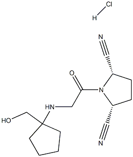 1-[[[(1-Hydroxymethyl)cyclopentyl]amino]acetyl]-2,5-cis-pyrrolidinedicarbonitrile hydrochloride|DPPI 1C HYDROCHLORIDE