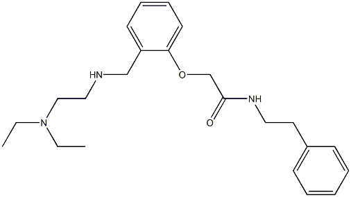 2-[2-({[2-(diethylamino)ethyl]amino}methyl)phenoxy]-N-(2-phenylethyl)acetamide|