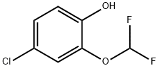 4-Chloro-2-(difluoromethoxy)phenol,869088-27-7,结构式