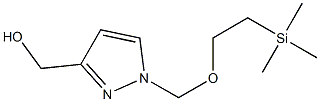 (1-((2-(trimethylsilyl)ethoxy)methyl)-1H-pyrazol-3-yl)methanol Struktur