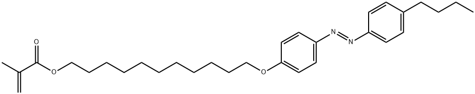 11-[4-(4-BUTYLPHENYLAZO)PHENOXY]UNDECYL METHACRYLATE 结构式