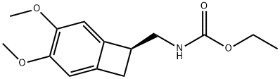 (1S)-4, 5-二甲氧基-1-(乙氧基羰基氨基甲基)-苯并环丁烷, 869856-10-0, 结构式
