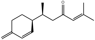 2-Hepten-4-one, 2-methyl-6-[(1S)-4-methylene-2-cyclohexen-1-yl]-, (6S)- Struktur