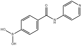 Boronic acid, [4-[(4-pyridinylamino)carbonyl]phenyl]- Structure