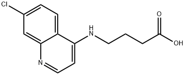 4-[(7-chloroquinolin-4-yl)amino]butanoic acid, 874918-61-3, 结构式