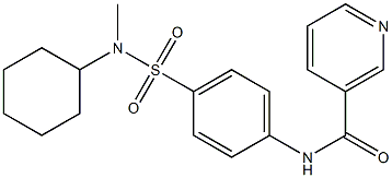 N-(4-{[cyclohexyl(methyl)amino]sulfonyl}phenyl)nicotinamide|