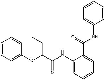 2-[(2-phenoxybutanoyl)amino]-N-phenylbenzamide Struktur