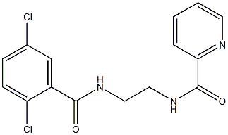 N-{2-[(2,5-dichlorobenzoyl)amino]ethyl}-2-pyridinecarboxamide Structure