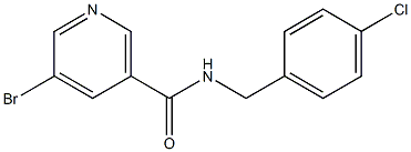 5-Bromo-N-(4-chloro-benzyl)-nicotinamide 结构式