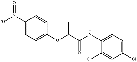 N-(2,4-dichlorophenyl)-2-(4-nitrophenoxy)propanamide Structure