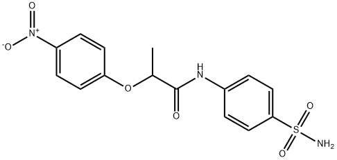 N-[4-(aminosulfonyl)phenyl]-2-(4-nitrophenoxy)propanamide Struktur