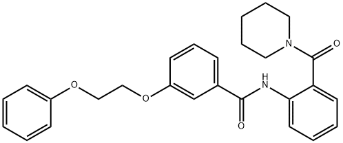 3-(2-phenoxyethoxy)-N-[2-(1-piperidinylcarbonyl)phenyl]benzamide Structure