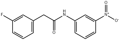 2-(3-fluorophenyl)-N-(3-nitrophenyl)acetamide 化学構造式