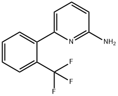 2-AMINO-6-(2-(TRIFLUOROMETHYL)PHENYL)PYRIDINE 化学構造式