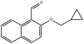 2-Cyclopropylmethoxynaphthalene-1-carbaldehyde Struktur