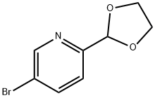 5-Bromo-2-(1,3-dioxolan-2-yl)pyridine Struktur