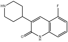 5-FLUORO-3-PIPERIDIN-4-YLQUINOLIN-2(1H)-ONE 结构式