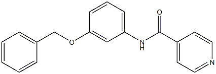 N-[3-(benzyloxy)phenyl]isonicotinamide Structure