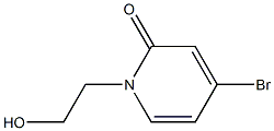 4-bromo-1-(2-hydroxyethyl)pyridin-2(1H)-one 化学構造式