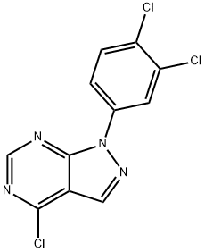 4-CHLORO-1-(3,4-DICHLOROPHENYL)-1H-PYRAZOLO[3,4-D]PYRIMIDINE,890590-58-6,结构式