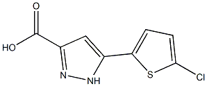 5-(5-chloro-thiophen-2-yl)-1H-pyrazole-3-carboxylic acid Structure