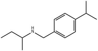 (ブタン-2-イル)({[4-(プロパン-2-イル)フェニル]メチル})アミン 化学構造式