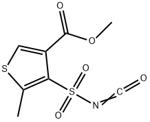 Methyl 5-methyl-4-[(oxomethylene)sulfamoyl]thiophene-3-carboxylate Struktur