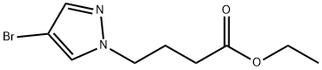 ethyl 4-(4-bromopyrazol-1-yl)butanoate Structure