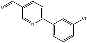 6-(3-Chlorophenyl)pyridine-3-carbaldehyde Structure