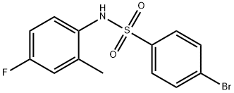 4-bromo-N-(4-fluoro-2-methylphenyl)-Benzenesulfonamide Structure