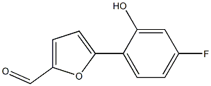 5-(4-FLUORO-2-HYDROXYPHENYL)FURAN-2-CARBALDEHYDE, 900515-33-5, 结构式