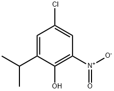 4-Chloro-2-isopropyl-3-nitro-phenol Struktur