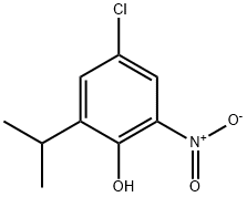 4-Chloro-2-isopropyl-3-nitro-phenol,90346-66-0,结构式