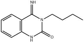 3-butyl-4-imino-1,2,3,4-tetrahydroquinazolin-2-one Structure
