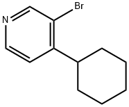 3-Bromo-4-(cyclohexyl)pyridine 结构式