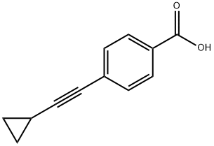 4-(Cyclopropylethynyl)benzoic acid Struktur