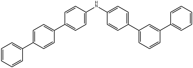N-[1,1′:4′,1′′-三联苯]-4-基[1,1′:3′,1′′-三联苯]-4-胺, 911049-29-1, 结构式