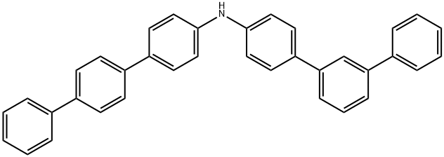 [1,1':3',1''-Terphenyl]-4-amine, N-[1,1':4',1''-terphenyl]-4-yl- 化学構造式