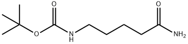 Carbamic acid, N-(5-amino-5-oxopentyl)-, 1,1-dimethylethyl ester,91419-47-5,结构式