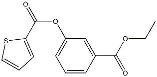 3-(ethoxycarbonyl)phenyl 2-thiophenecarboxylate Struktur