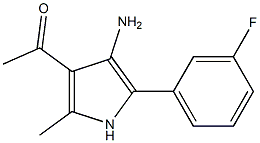 1-[4-Amino-5-(3-fluorophenyl)-2-methyl-1H-pyrrol-3-yl]ethanone Structure