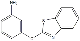 3-(2-BENZOTHIAZOLYLOXY)ANILINE 结构式