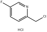 2-(CHLOROMETHYL)-5-FLUOROPYRIDINE HYDROCHLORIDE 化学構造式